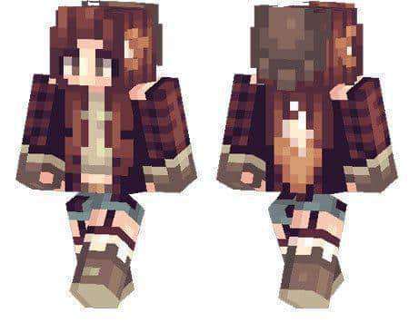 Foxy Girl skin for Minecraft PE