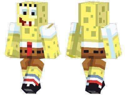 SpongeBob SquarePants skin for Minecraft PE