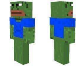 Pepe the frog skin for Minecraft PE