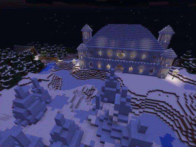 Ice Castle Map for Minecraft PE