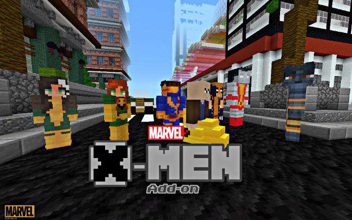 X-Men Addon superhero for Minecraft PE