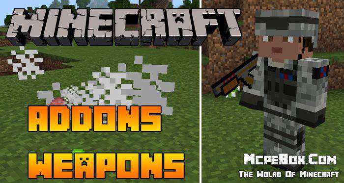 MCPE Addons Weapons