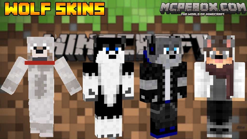 Wolf Minecraft skins for Pocket Edition