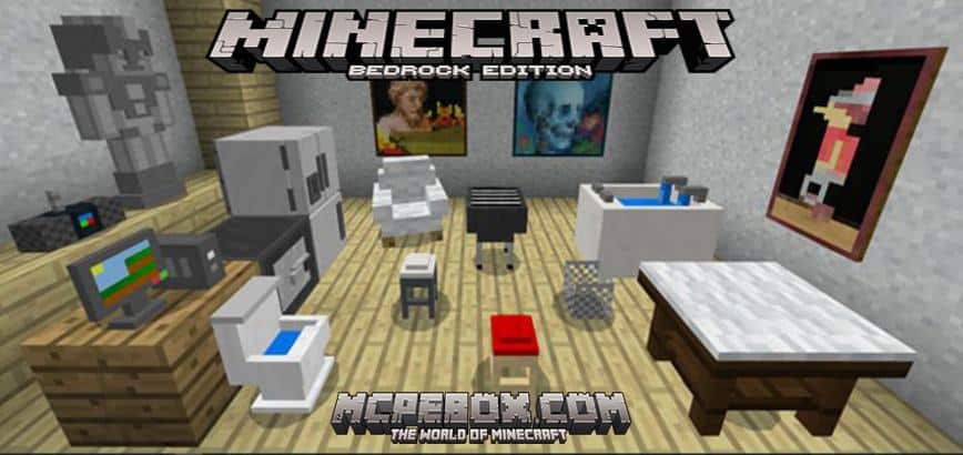 Mine-Furniture Addon Minecraft Bedrock Edition