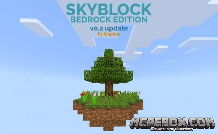 Skyblock map for Minecraft Bedrock Edition