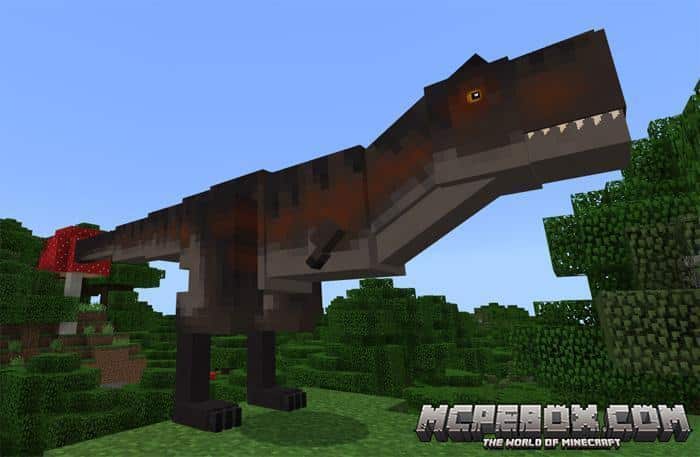 MCPE Dinosaur mods