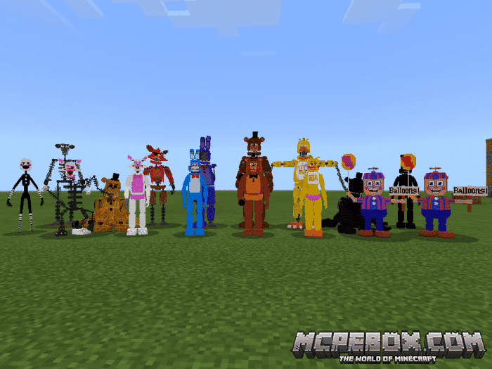 Five Nights at Freddy´s 2  Mod for Minecraft PE