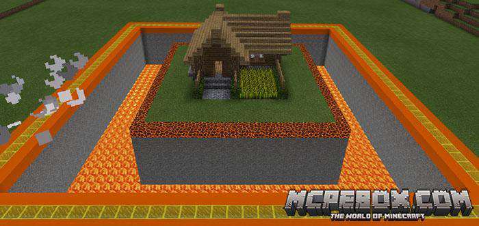 MCPE modern house map download