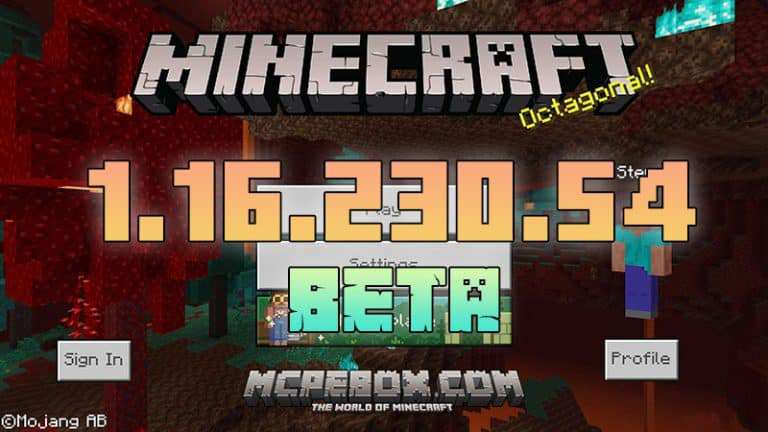 Download Minecraft PE Beta – 1.16.230.54 (Xbox One/Windows 10/Android)