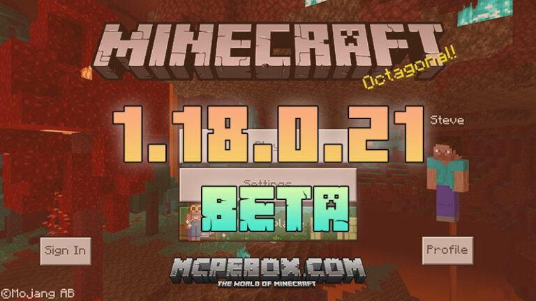 Minecraft 1.18.0.21 BETA Apk for Android