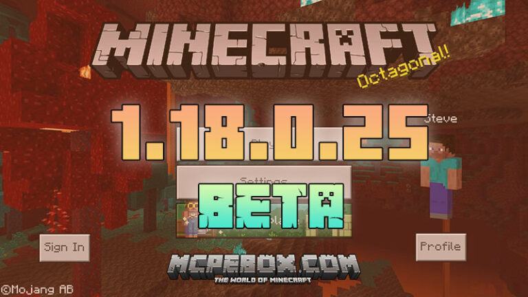 Minecraft 1.18.0.25 BETA APK