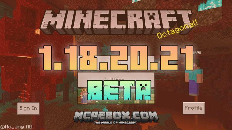 Minecraft PE 1.18.20.21 Beta APK Free Download