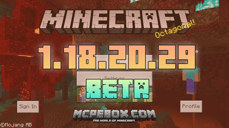 Minecraft 1.18.20.29 BETA APK Download