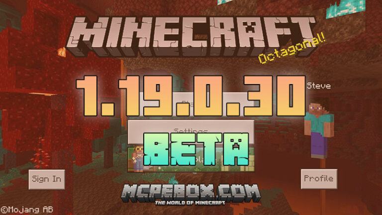 Minecraft PE 1.19.0.30 BETA APK Free Download